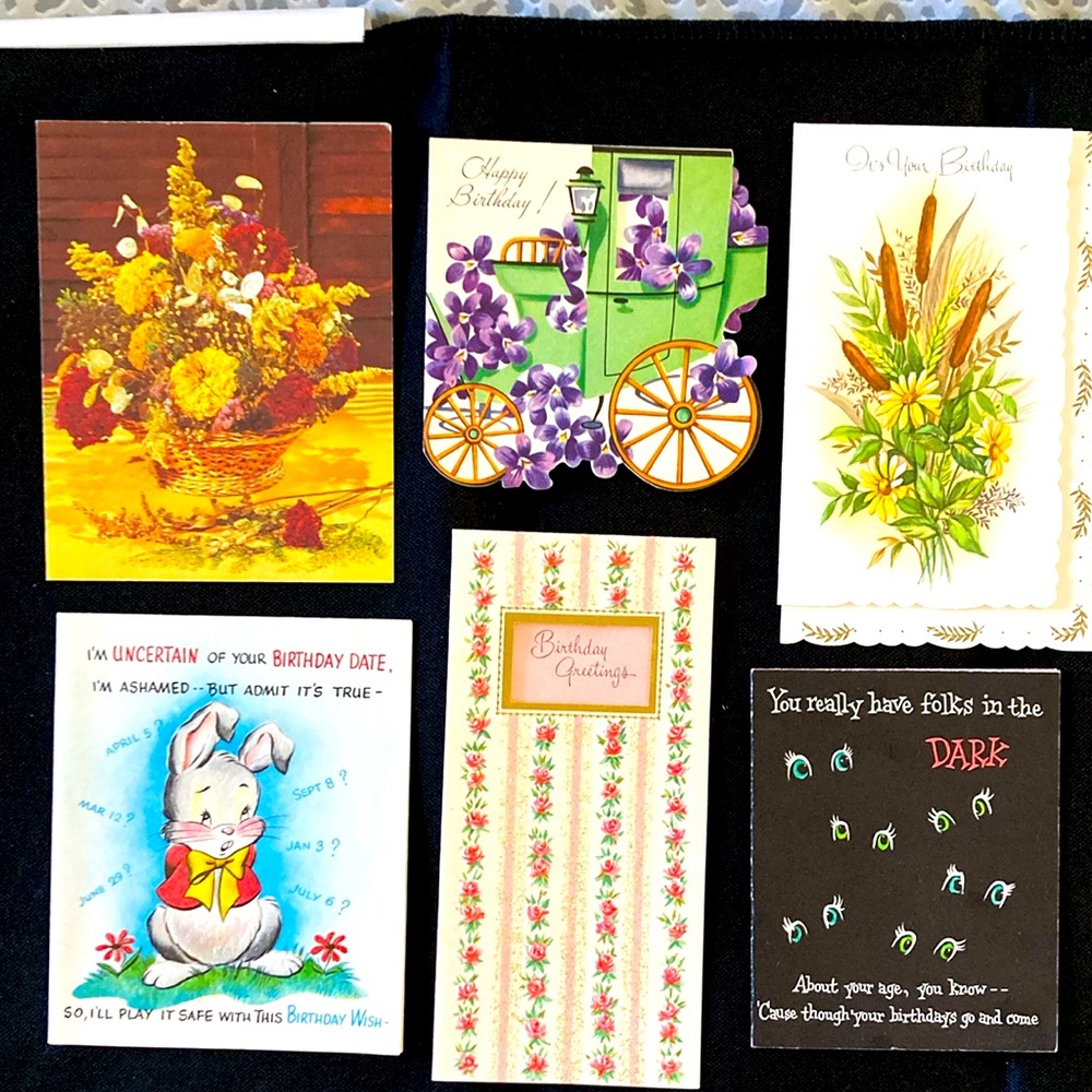 Vintage Unused Greeting Cards w/ Envelopes -Set of 25